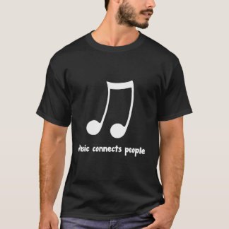 Music Connects People Band Nerd Choir Geekee vinta T-Shirt
