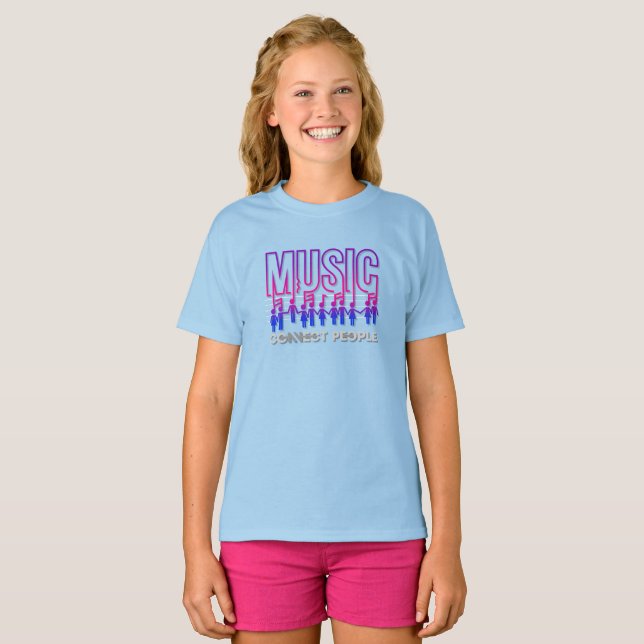 Music Connects People | Kids T-Shirt (Front Full)