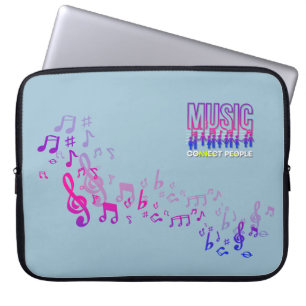 Music Connects People   Laptop Sleeve Bag 15"