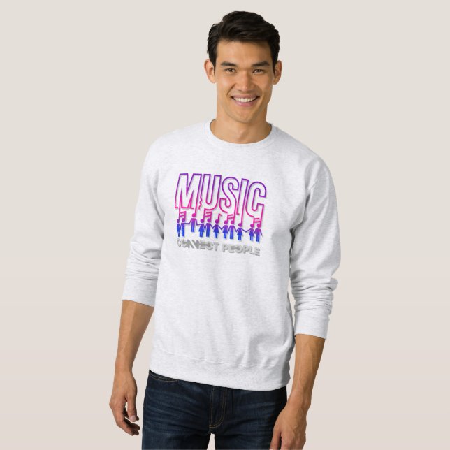 Music Connects People | Men Sweatshirt (Front Full)