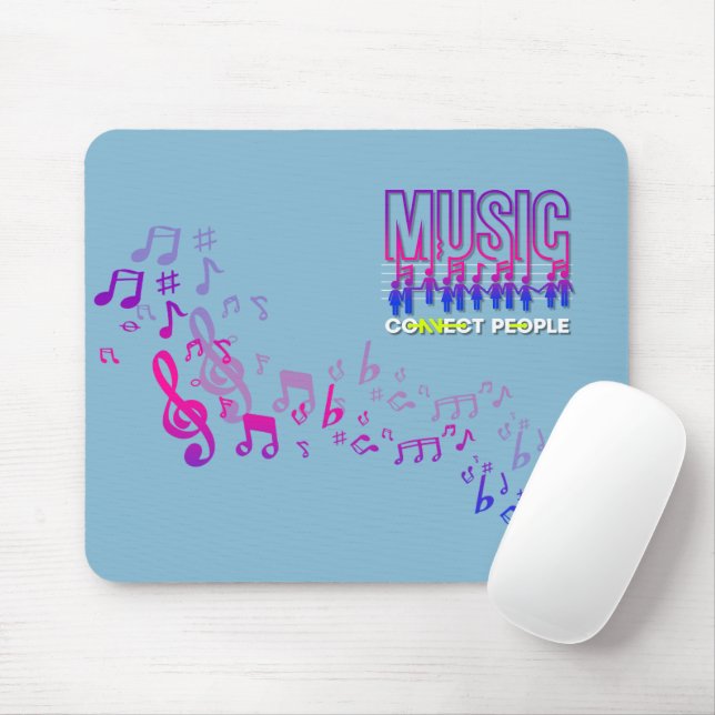 Music Connects People | Mouse Pad (With Mouse)