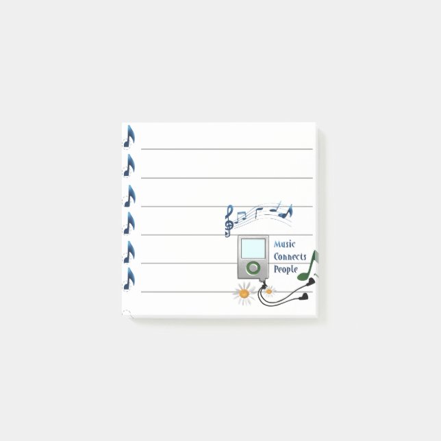 Music Connects people Post-it Notes (Front)