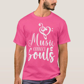 Music Connects Souls Headphone Speaker Dj Mixer T-Shirt
