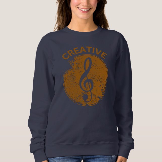 Music Creative Cool Musician design Sweatshirt (Front)