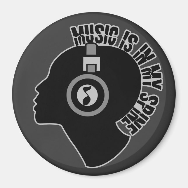 Music custom colour magnet (Front)