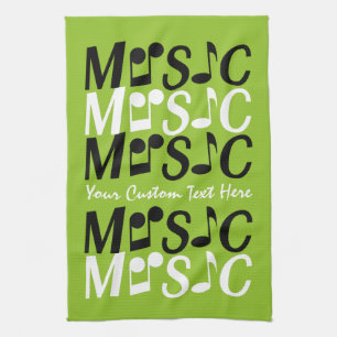 MUSIC custom hand towel