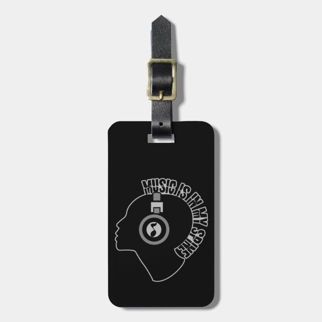 Music custom luggage tag (Front Vertical)