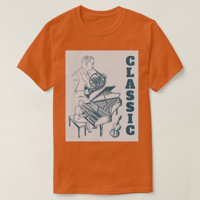 Music Custom Music  T-Shirt (Design Front)