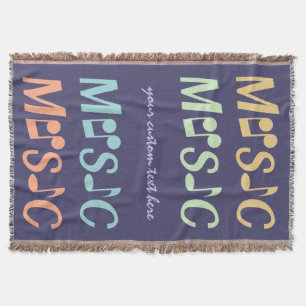 MUSIC custom throw blanket