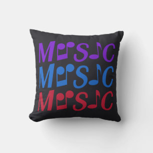 MUSIC custom throw pillow