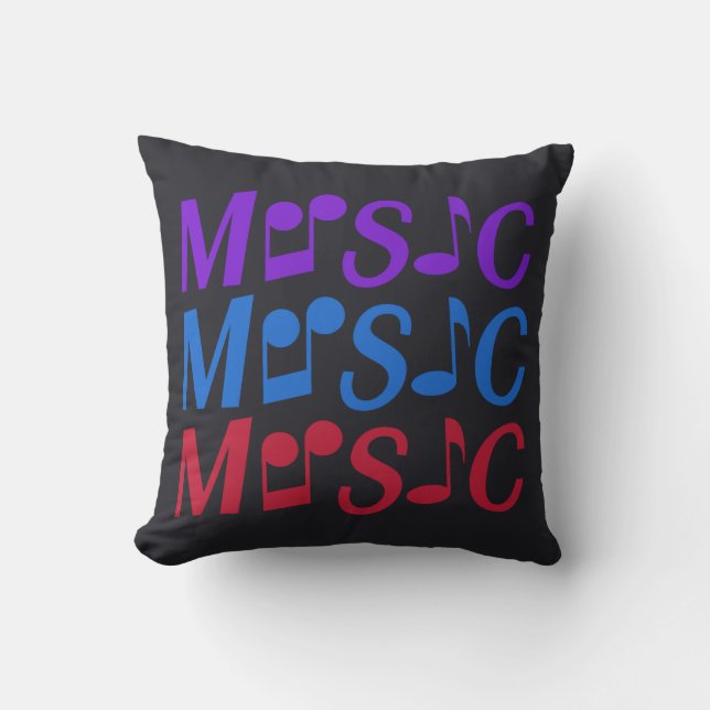 MUSIC custom throw pillow (Front)