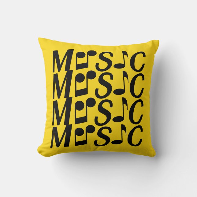 MUSIC custom throw pillow (Front)