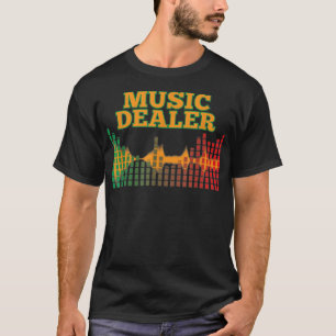 Music Dealer Funny Music Lover Cool Deejay Musical T-Shirt