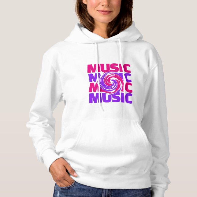 Music Design Women's Hoodie  (Front)