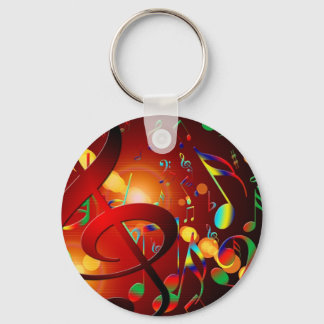 Music Destiny Song & Dance Notes Instruments Key Ring