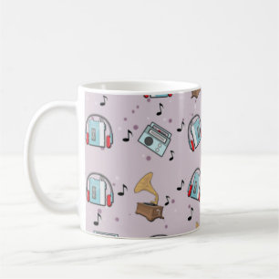 Music Devices Pattern Coffee Mug