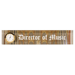 Music director nameplate