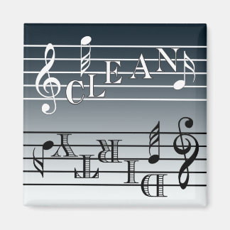 Music Dishwasher Indicator Magnet