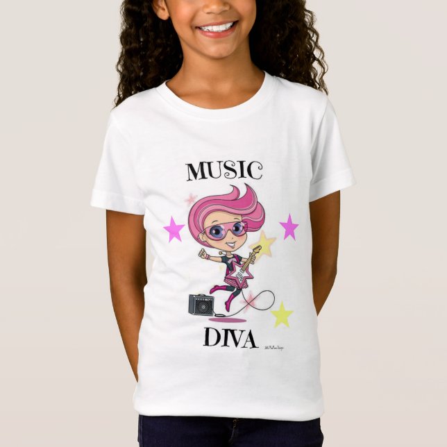 Music Diva Girls' T-Shirt (Front)