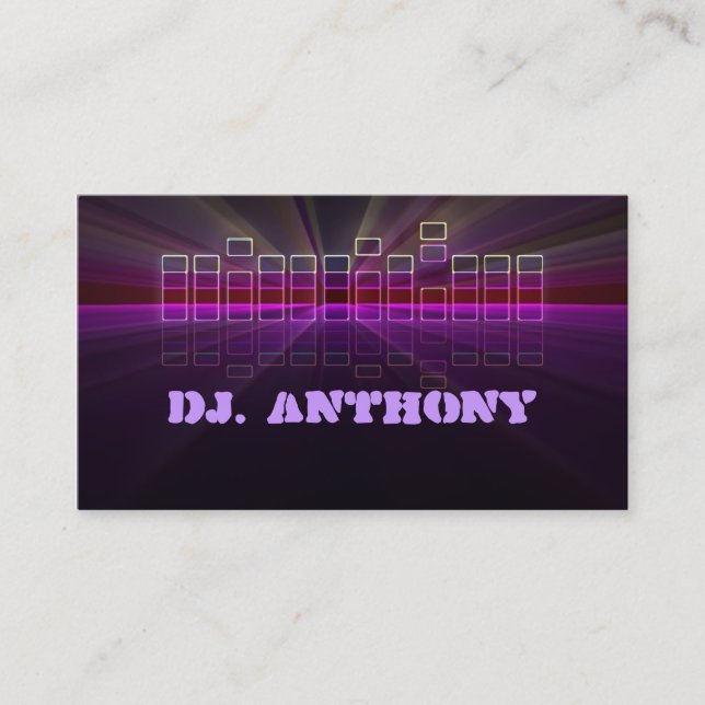 music dj business card (Front)