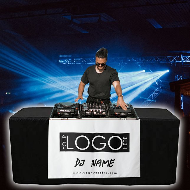 Music DJ Business Logo Modern Table Runner Banner Tapestry (Music DJ Business Logo Modern Table Runner Banner Tapestry)
