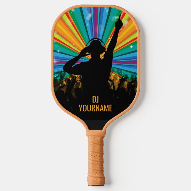 Music DJ custom name Pickleball Paddle (Front)