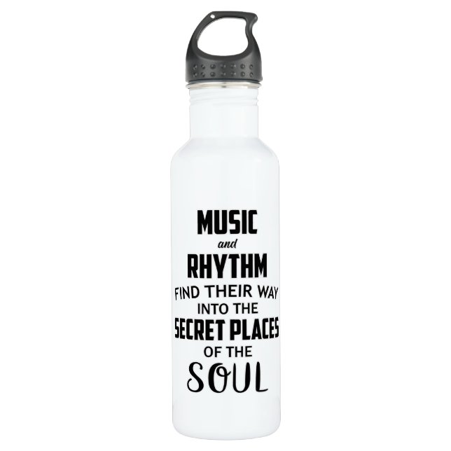 Music DJ Dance Art Hip Hop Guitar Rock Funny Gift 710 Ml Water Bottle (Front)