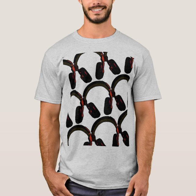music djs headphone T-Shirt (Front)