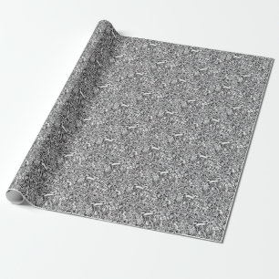 Music Doodles Vintage Background Wrapping Paper