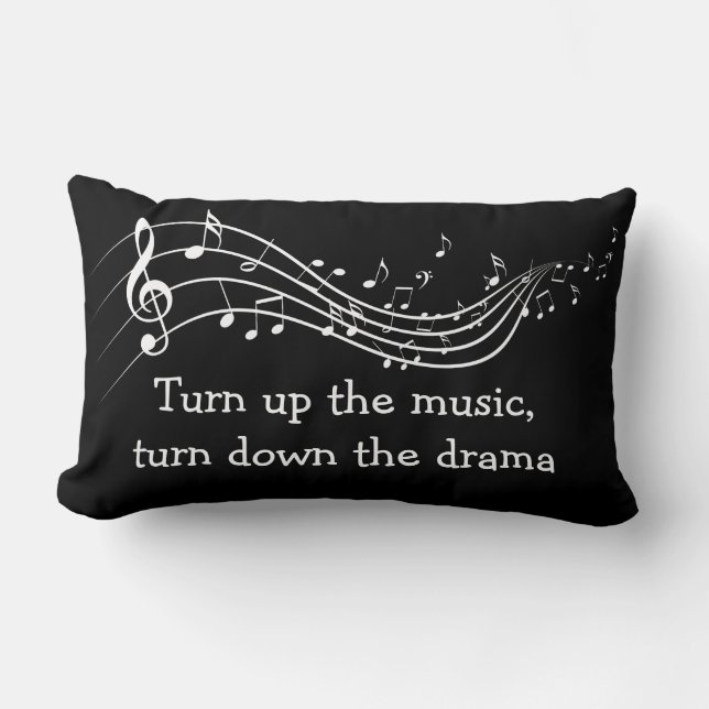Music Drama Cotton Pillow (Front)