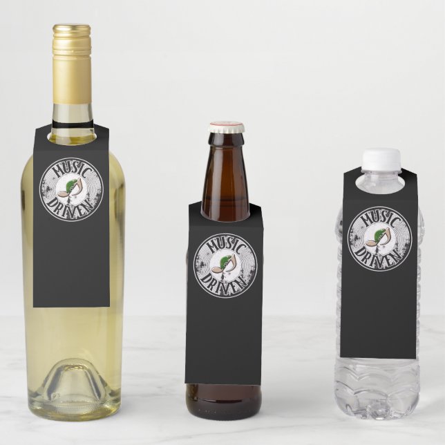 Music driven  bottle hanger tag (In Situ)