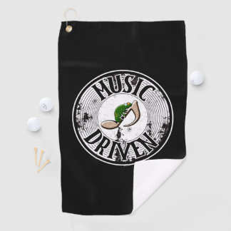 Music driven golf towel