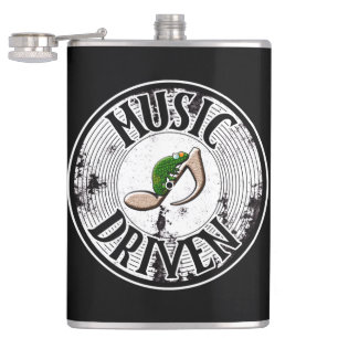 Music driven  hip flask