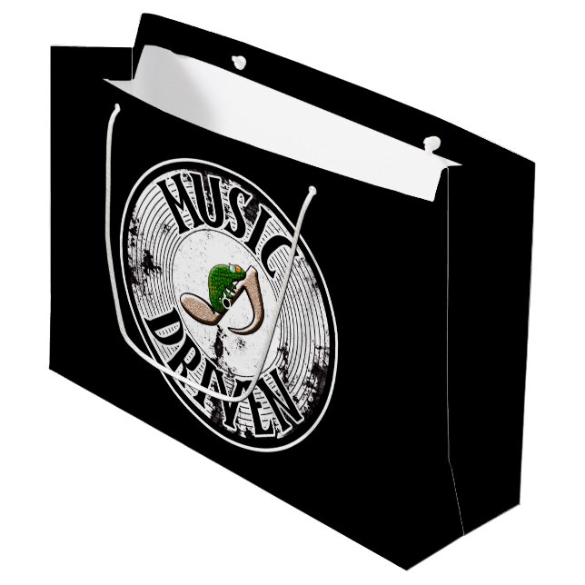 Music driven  large gift bag (Front Angled)