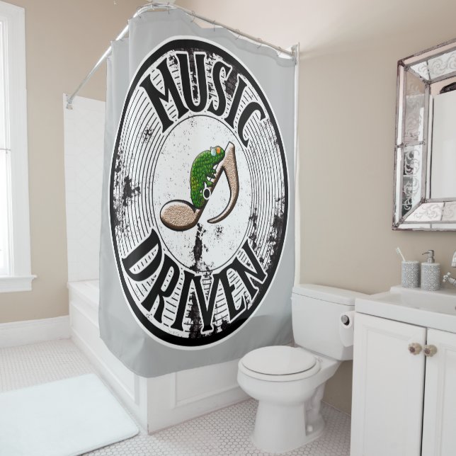 Music driven  shower curtain (In Situ)