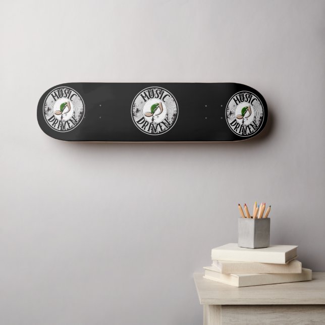 Music driven  skateboard (Wall Art (Horz))