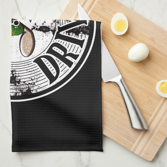Music driven  tea towel (Quarter Fold)