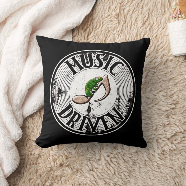 Music driven  throw pillow (Blanket)