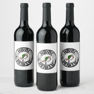 Music driven wine label