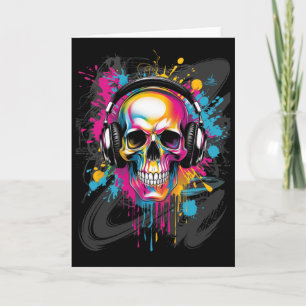 Music Edm Techno Rave Artwork Card