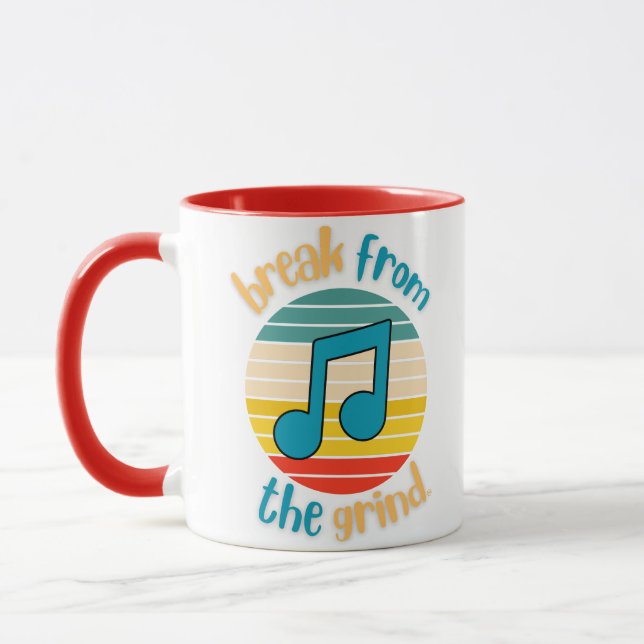 Music Eighth Note Coffee Mug (Left)
