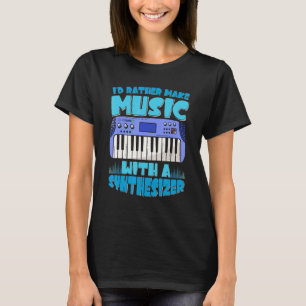 Music Electronic Musician Heart Synthesizer T-Shirt