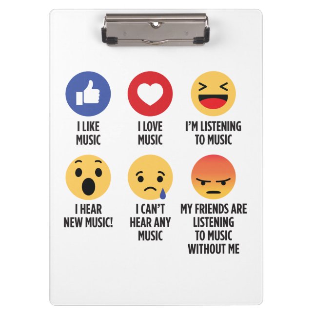 Music Emoticons Clipboard (Front)