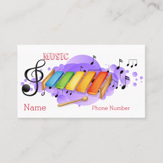 Music Entertainment Business Card (Front)