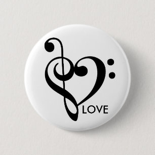 Music Equals Love Button