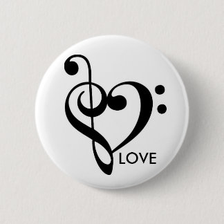 Music Equals Love Button