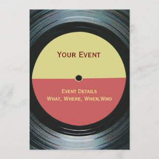 Music Event Dance DJ Party Invitation
