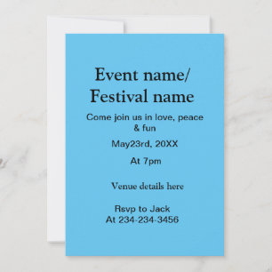 Music event festival name details here add date ye invitation