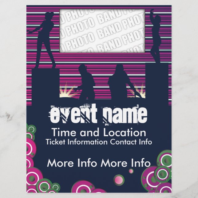 Music Event Flyer with DJs and Dancers (Front)