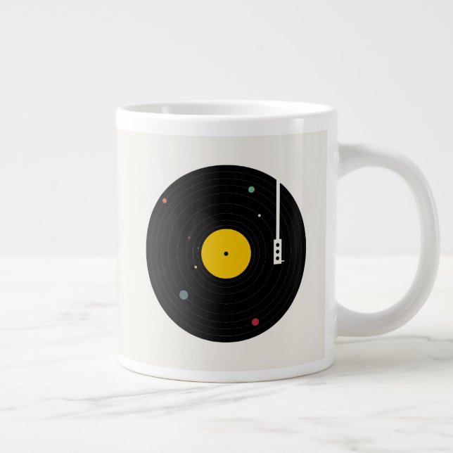 Music Everywhere | Florent Bodart Large Coffee Mug (Right)